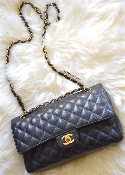 chanel medium flap on shoulder